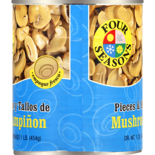 Four Seasons Mushrooms, Pieces & Stems