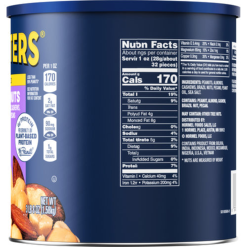 Planters Mixed Nuts, Salted