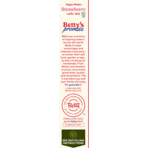 Betty Crocker Cake Mix, Strawberry, Delights