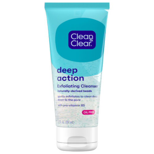 Clean & Clear Exfoliating Cleanser, Deep Action