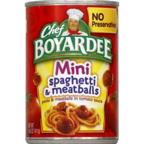 Chef Boyardee Spaghetti & Meatballs, Mini