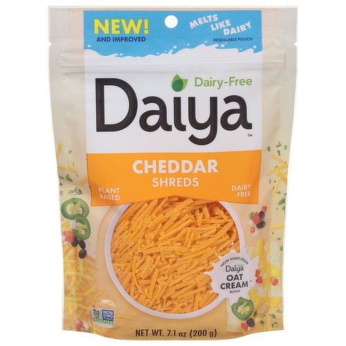 Daiya Cheese, Cheddar, Shreds