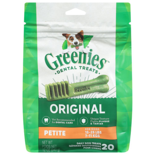 Greenies Daily Dog Treats, Original, Petite
