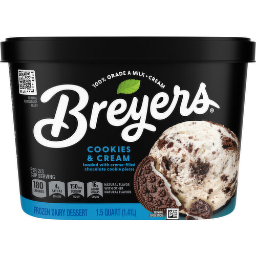 Breyers Cookies & Cream Frozen Dairy Dessert