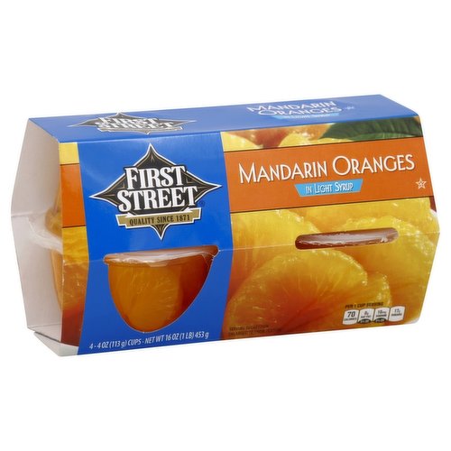 First Street Mandarin Orange Snack Cups