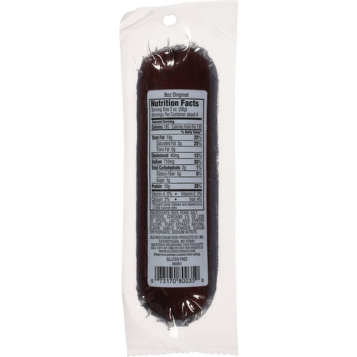 Old Wisconsin Summer Sausage, Original, Premium