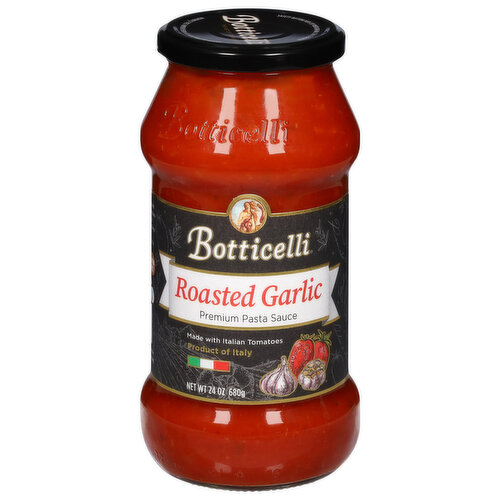 Botticelli Pasta Sauce, Premium, Roasted Garlic