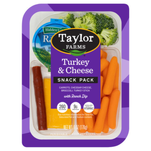 Taylor Farms Turkey & Cheese Snack Pack