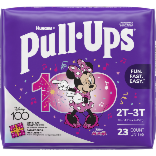 Pull Ups 2T/3T Girls Jumbo 23 ct