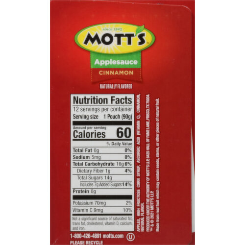 Mott's Applesauce, Cinnamon