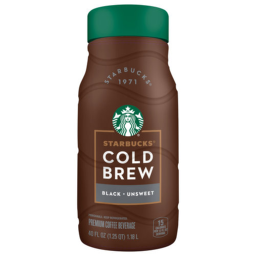 Starbucks Coffee Beverage, Cold Brew, Black Unsweet - Smart & Final