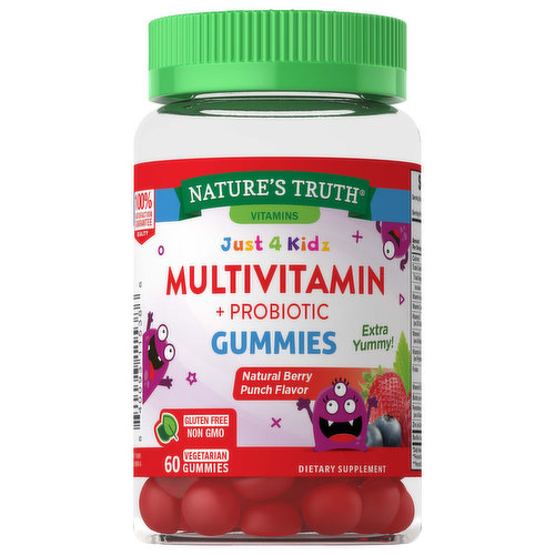 Nature's Truth Multivitamin + Probiotic, Gummies, Natural Berry Punch