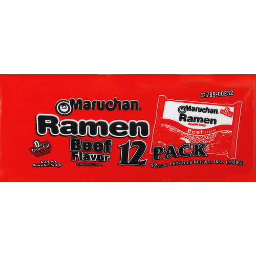 Maruchan Ramen Noodle Soup, Beef Flavor