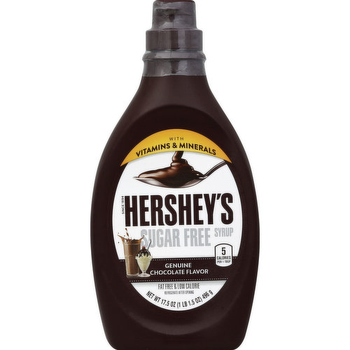 Hershey's Syrup, Sugar Free, Genuine Chocolate Flavor