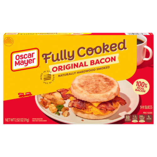 Oscar Mayer Bacon, Original, Fully Cooked