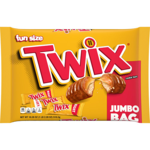 Twix TWIX Caramel Fun Size Chocolate Cookie Candy Bars
