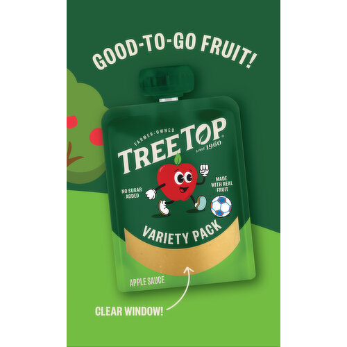 Tree Top Apple Sauce, Apple/Banana Strawberry/Mango, Variety Pack