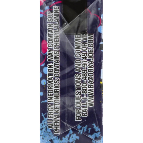 Bazooka Bubble Gum, Original & Blue Razz