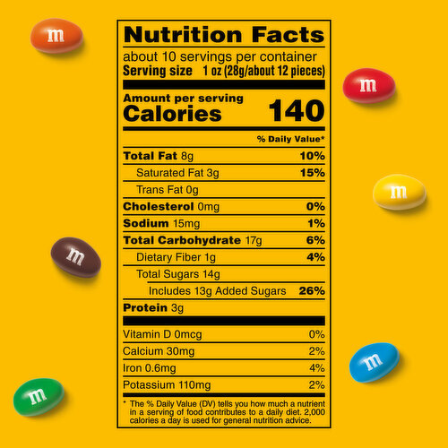 M&M'S Peanut Milk Chocolate Candy Bag