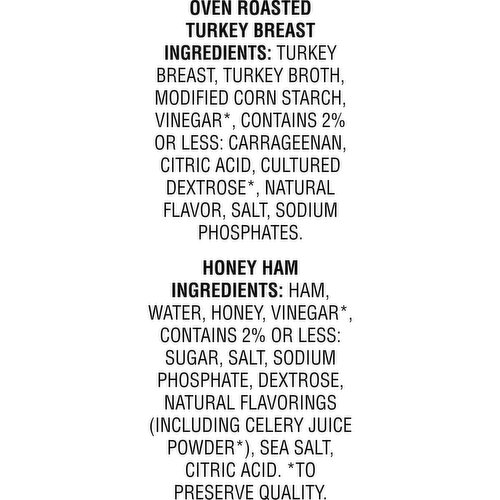 Hillshire Farm Ultra Thin Sliced Deli Lunch Meat, Oven Roasted Turkey Breast and Honey Ham