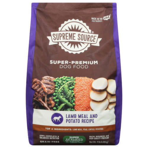 Supreme Source Dog Food, Grain-Free, Lamb Meal and Potato Recipe, Super-Premium