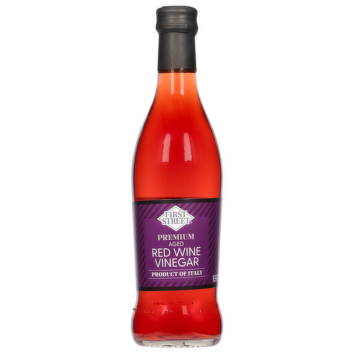 First Street Wine Vinegar, Red, Premium, Aged