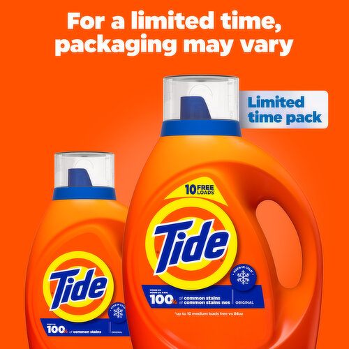 Tide Laundry Detergent Liquid, Original Scent, 74 Loads