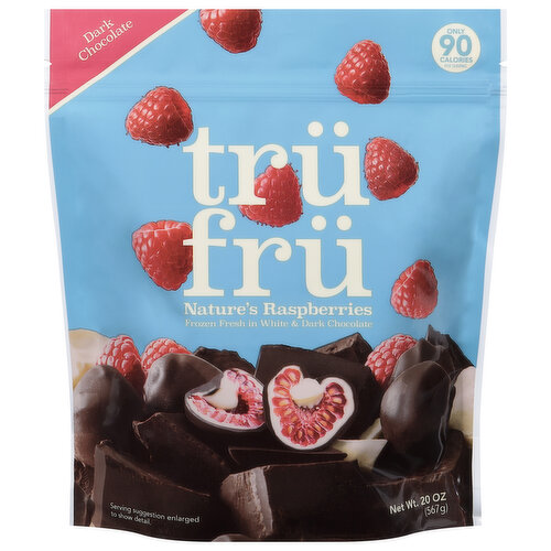 Tru Fru Raspberries, Dark Chocolate