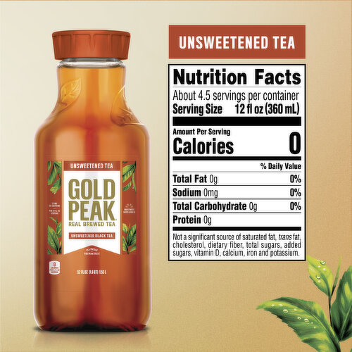 Gold Peak  Unsweetened Black Iced Tea Drink