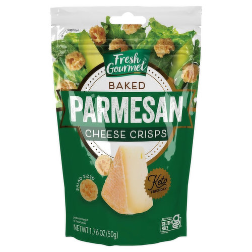 Fresh Gourmet Cheese Crisps, Parmesan, Baked