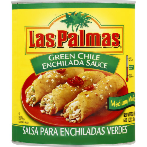Las Palmas Enchilada Sauce, Green Chile, Medium