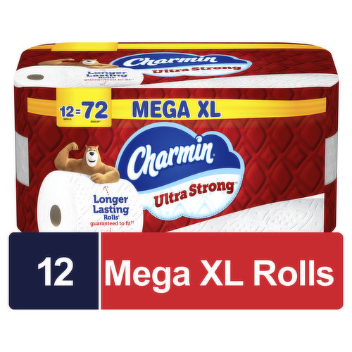 Charmin Toilet Paper 12 Super Mega Rolls