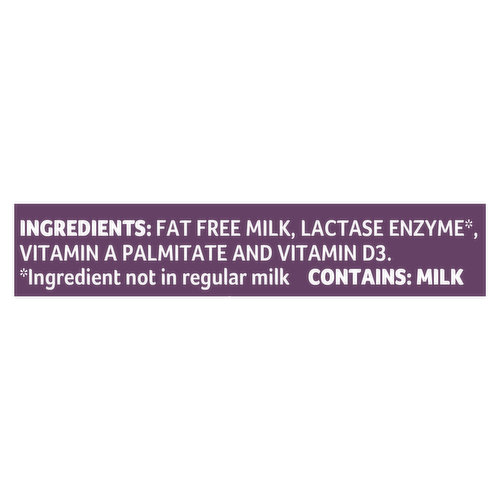 Lactaid Milk, Fat Free, Lactose Free