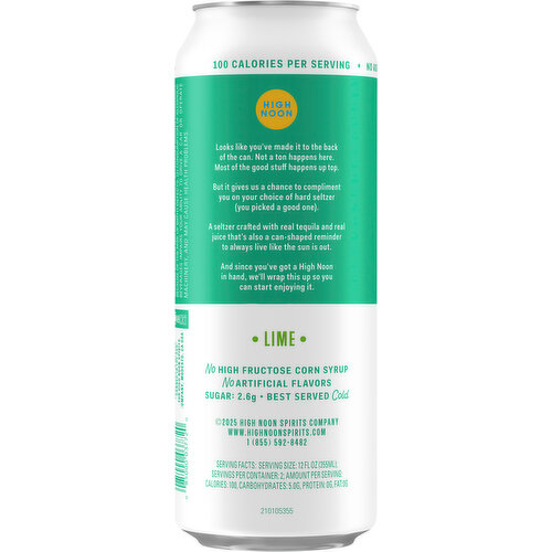 High Noon Lime Tequila Seltzer