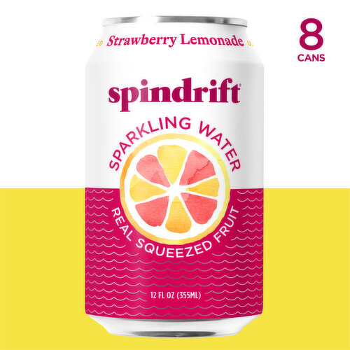 Spindrift Unsweetened Strawberry Lemonade Sparkling Water