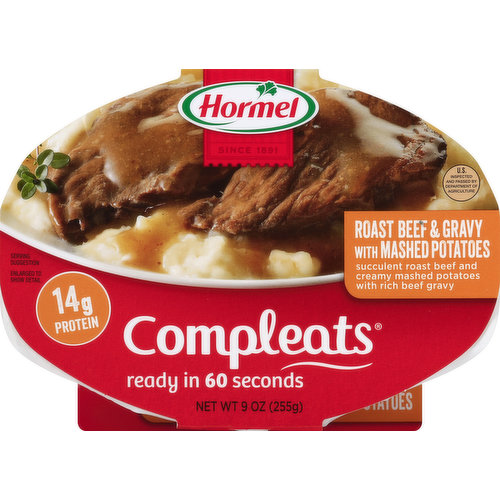 Hormel Roast Beef & Gravy, with Mashed Potatoes