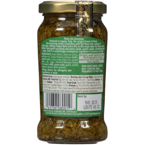 Filippo Berio Classic Pesto