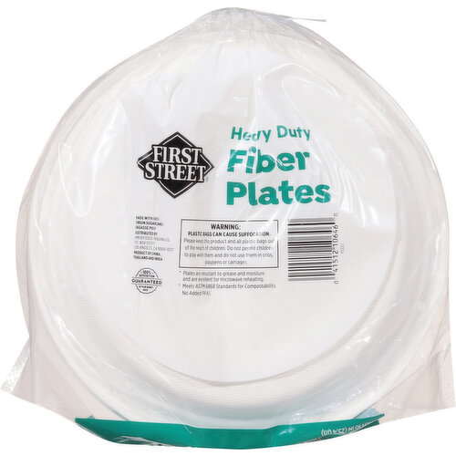 First Street 10 Inch Heavy Duty Fiber Plates