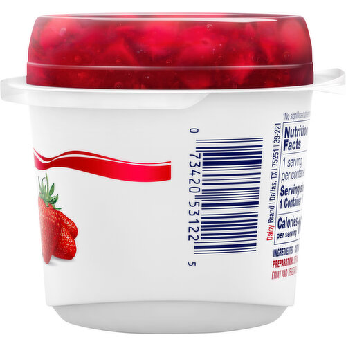 Daisy Cottage Cheese, with Strawberries, 4% Milkfat Minimum