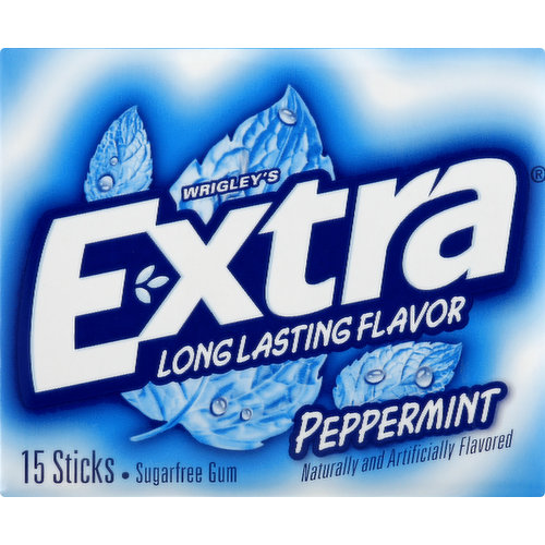 Extra Gum, Sugarfree, Peppermint