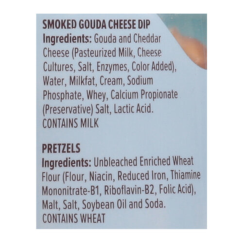 Glacier Ridge Farms Cheese Dip + Pretzels, Smoked Gouda