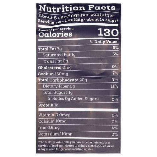 Siete Tortilla Chips, Grain Free, Sea Salt
