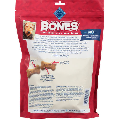 Blue Buffalo Biscuits for Dogs, Beef, Small