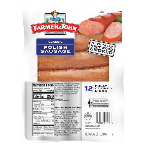 Farmer John Polish Sausage, Classic