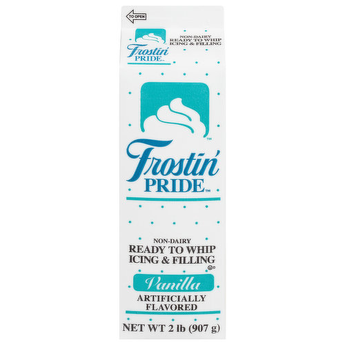 Frostin' Pride Ready to Whip Icing & Filling, Vanilla, Non-Dairy