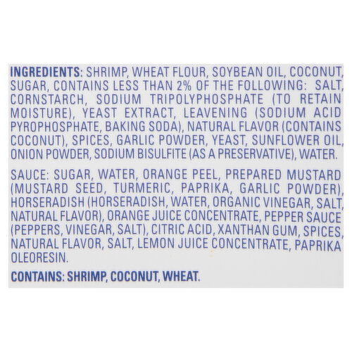 SeaPak Shrimp, Includes Orange Marmalade Sauce, Coconut, Jumbo, Family Size