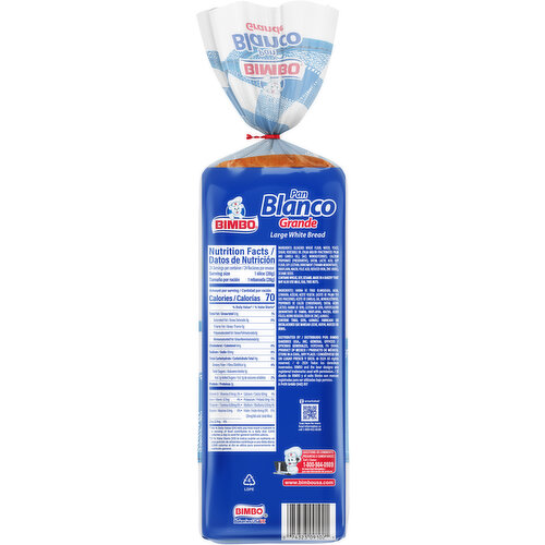 Bimbo Plain Bread, 24 oz