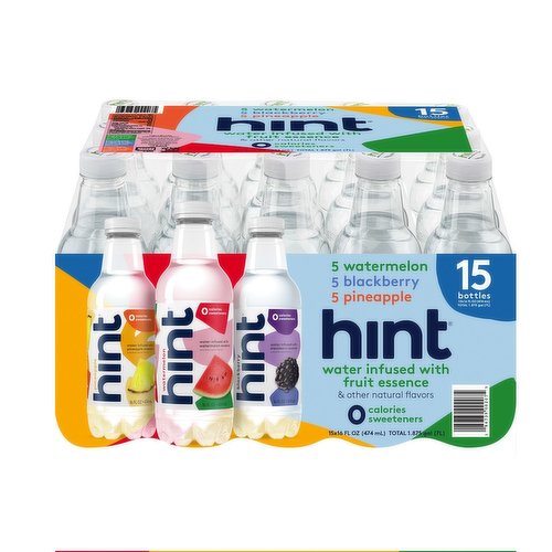 Hint Fruit Infused Variety Flavored Water, 16 oz Bottles