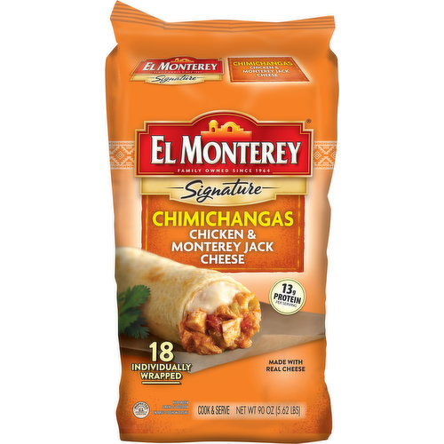 El Monterey Chimichangas, Chicken & Monterey Jack Cheese