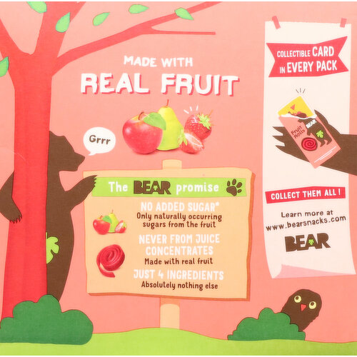 Bear Fruit Rolls, Apple-Pear Strawberry